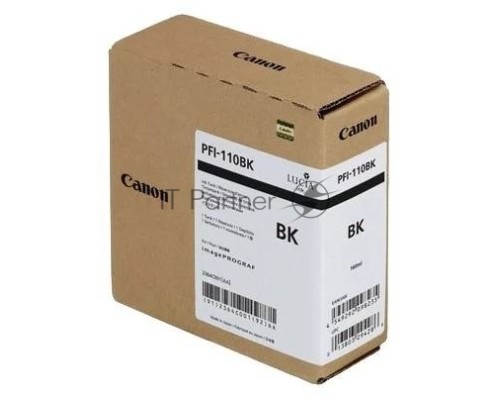 Картридж струйный Canon PFI-110 BK 2364C001 черный (160мл) для Canon TX-2000/TX-3000/TX-4000