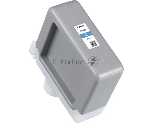 Картридж струйный Canon PFI-110 C 2365C001 голубой (160мл) для Canon TX-2000/TX-3000/TX-4000