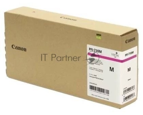 Картридж струйный Canon PFI-710 M 2356C001 пурпурный (700 мл) для Canon TX-2000/TX-3000/TX-4000