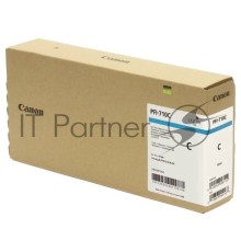 Картридж струйный Canon PFI-710 C 2355C001 голубой (700 мл) для Canon TX-2000/TX-3000/TX-4000
