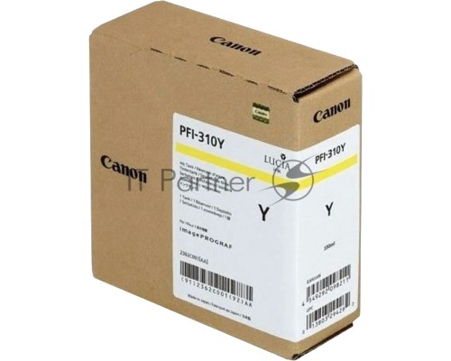 Картридж струйный Canon PFI-310 Y 2362C001 желтый (330мл) для Canon TX-2000/TX-3000/TX-4000