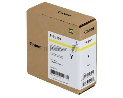 Картридж струйный Canon PFI-310 Y 2362C001 желтый (330мл) для Canon TX-2000/TX-3000/TX-4000