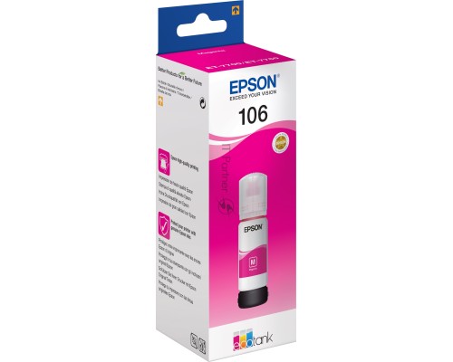 Картридж струйный Epson 106M C13T00R340 пурпурный (70мл) для Epson L7160/7180