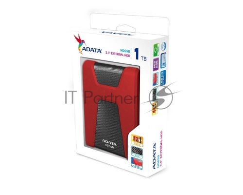 Внешний жесткий диск ADATA USB 3.0 1Tb AHD650-1TU31-CRD HD650 DashDrive Durable 2.5