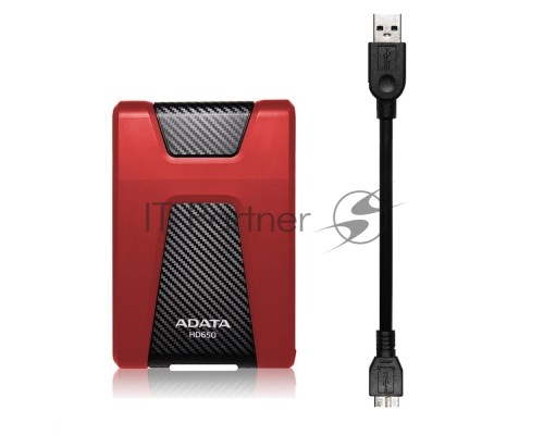 Внешний жесткий диск ADATA USB 3.0 1Tb AHD650-1TU31-CRD HD650 DashDrive Durable 2.5