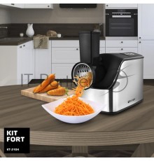Мясорубка Kitfort КТ-2104 1800Вт серебристый/черный