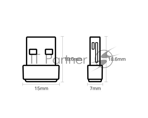 Адаптер TP-LINK Archer T2U NANO AC600 Nano Wi-Fi USB-адаптер