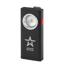ЭРА Б0036609 Светодиодный фонарь АРМИЯ РОССИИ RA-802 Офицерский ручной аккумуляторный алюминиевый с магнитом и крючком