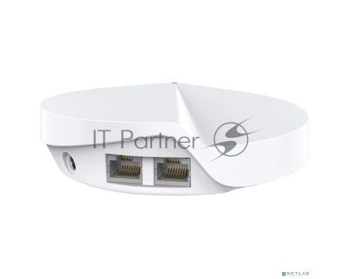 Маршрутизатор TP-Link TP-Link DECO M5(3-PACK) AC1300 Домашняя Wi-Fi система, чипсет Qualcomm, два диапазона (Dual-Band), поддержка стандартов 802.11ac/a/b/g/n, 717 МГц четырёхъядерный процессор, Bluetooth 4.2, 2 гигабитных порта Ethernet, 1 порт USB Type