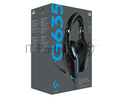 Гарнитура Logitech Headset G635 Wired 7.1 LIGHTSYNC Gaming Retail