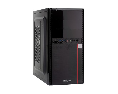 Компьютерный корпус Exegate EX277437RUS Minitower MA-371X Black 500W, mATX <UN500, 120mm> 2*USB+2*USB3.0, Audio