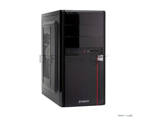 Компьютерный корпус Exegate EX277437RUS Minitower MA-371X Black 500W, mATX <UN500, 120mm> 2*USB+2*USB3.0, Audio