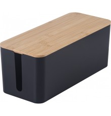 Органайзер Cactus CS-BOX-BL черный/бамбук