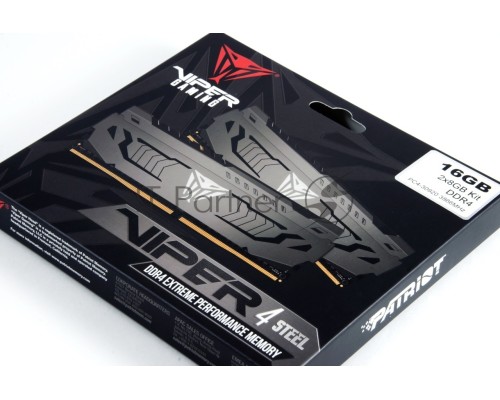 Оперативная память Patriot V Steel 16GB 3733MHZ CL17 UDIMM DUAL KIT Оперативная память Patriot V Steel 16GB 3733MHZ CL17 UDIMM DUAL KIT