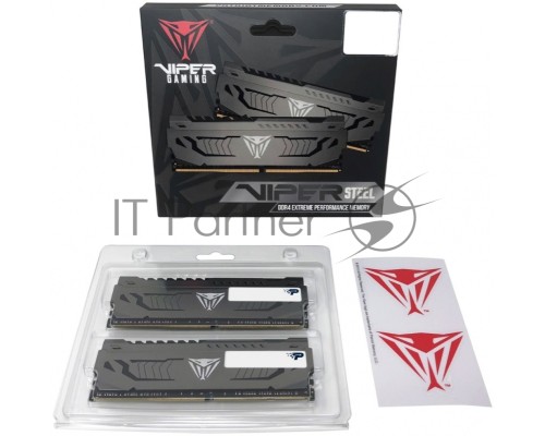 Оперативная память Patriot V Steel 16GB 3733MHZ CL17 UDIMM DUAL KIT Оперативная память Patriot V Steel 16GB 3733MHZ CL17 UDIMM DUAL KIT