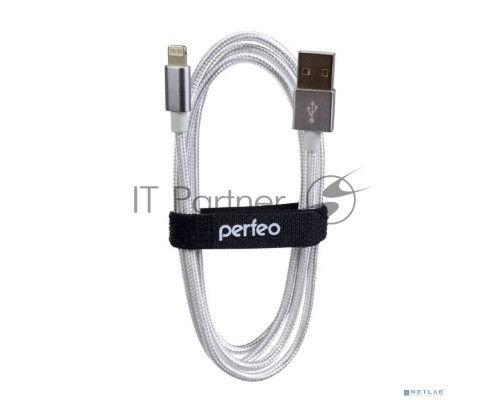 Кабель для iPhone PERFEO , USB - 8 PIN (Lightning), белый, длина 3 м. (I4302) Кабель для iPhone PERFEO , USB - 8 PIN (Lightning), белый, длина 3 м. (I4302)