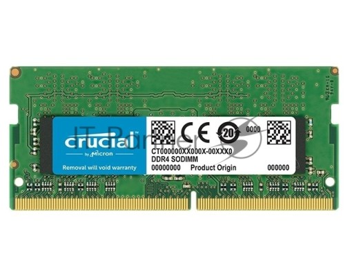 Память CRUCIAL DRAM 4GB DDR4 2666 MT/s (PC4-21300) CL19 SR x8 SODIMM 260pin , EAN: 649528787286
