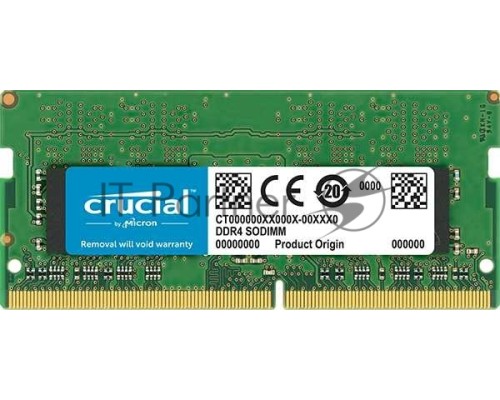 Память CRUCIAL DRAM 4GB DDR4 2666 MT/s (PC4-21300) CL19 SR x8 SODIMM 260pin , EAN: 649528787286