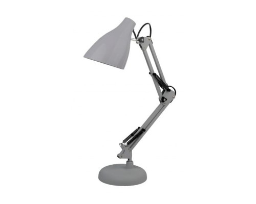 [Настольные светильники] ЭРА Б0047199 Настольный светильник N-123-Е27-40W-GY с основанием серый 