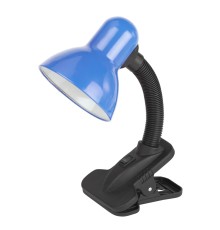 ЭРА Б0035060 Настольный светильник N-212-E27-40W-BU на прищепке синий 