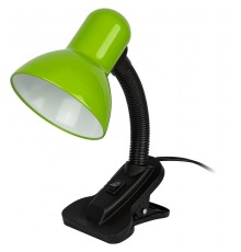 ЭРА Б0058670 Настольный светильник N-212-Е27-40W-GR на прищепке зелёный 