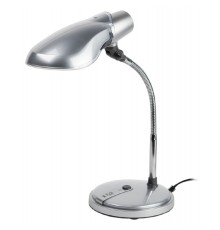 ЭРА Б0004463 Настольный светильник NE-301-E27-15W-S серебро 