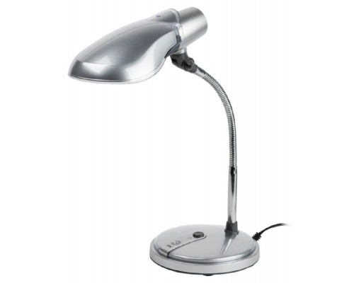 [Настольные светильники] ЭРА Б0004463 Настольный светильник NE-301-E27-15W-S серебро 