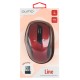 Мышь беспроводная Qumo Office Line Red M62 красный, 1600 dpi, радиоканал, USB, кнопки - 6