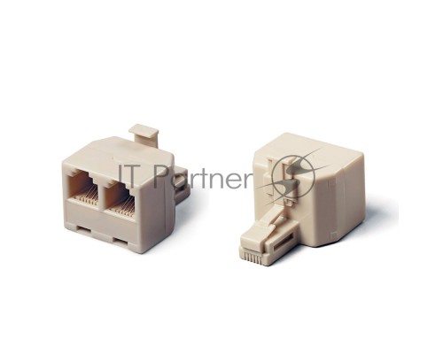 Разветвитель  US-12 RJ45 8P8C (джек) -> 2x8P8C (розетки)