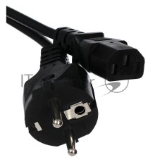 Кабель компьютер - розетка 220V <5.0м> (Европейский стандарт)  <TP021-5.0-BK> Кабель компьютер - розетка 220V <5.0м> (Европейский стандарт)  <TP021-5.0-BK>