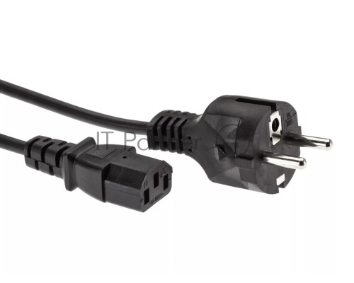 Кабель компьютер - розетка 3m 220V (Европейский стандарт) VCOM/TELECOM
