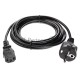 Кабель компьютер - розетка 3m 220V (Европейский стандарт) VCOM/TELECOM