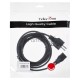 Кабель компьютер - розетка 3m 220V (Европейский стандарт) VCOM/TELECOM