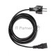 Кабель компьютер - розетка 3m 220V (Европейский стандарт) VCOM/TELECOM