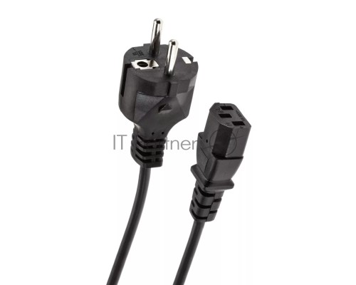 Кабель компьютер - розетка 3m 220V (Европейский стандарт) VCOM/TELECOM