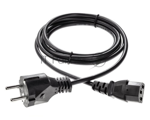 Кабель компьютер - розетка 1.8m 220V (Европейский стандарт) VCOM/TELECOM