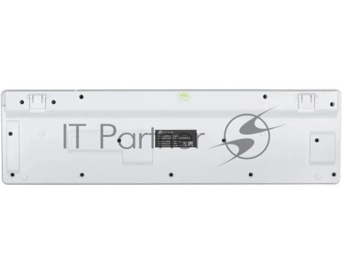 Клавиатура Oklick 420MRL white USB slim Multimedia LED [1091227]