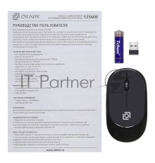 Мышь Oklick 535MW black/black optical (1000dpi) cordless USB (3but) [1103636]