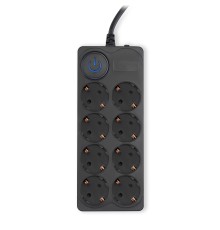 Ippon Сетевой фильтр BK-8-EU-5-10-B, 5м, черный (1804819)