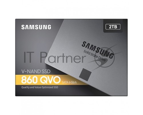 Накопитель SSD Samsung SATA III 2Tb MZ-76Q2T0BW 860 QVO 2.5