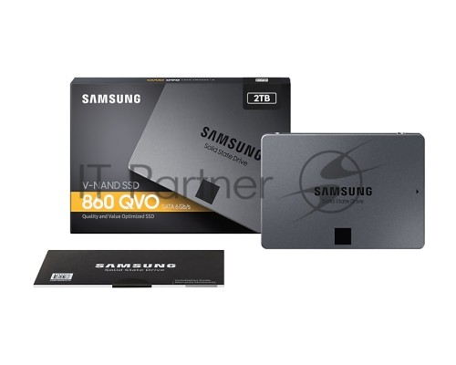 Накопитель SSD Samsung SATA III 2Tb MZ-76Q2T0BW 860 QVO 2.5