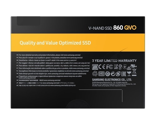 Накопитель SSD Samsung SATA III 2Tb MZ-76Q2T0BW 860 QVO 2.5