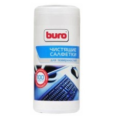 Туба с чистящими салфетками BURO BU-Tsurface, для поверхностей, 100шт.  [817441]