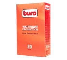 Сухие чистящие салфетки BURO BU-Udry, безворсовые, 20шт. [817443]