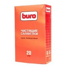 Сухие чистящие салфетки BURO BU-Udry, безворсовые, 20шт. [817443]