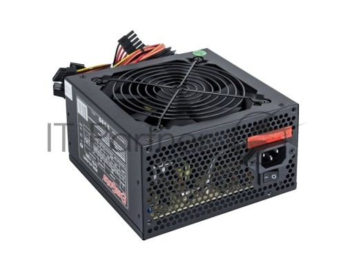Блок питания 450W Exegate 450NPX, ATX, SC, black, 12cm fan, 24+4p, 6/8p PCI-E, 3*SATA, 2*IDE, FDD + кабель 220V с защитой от выдергивания