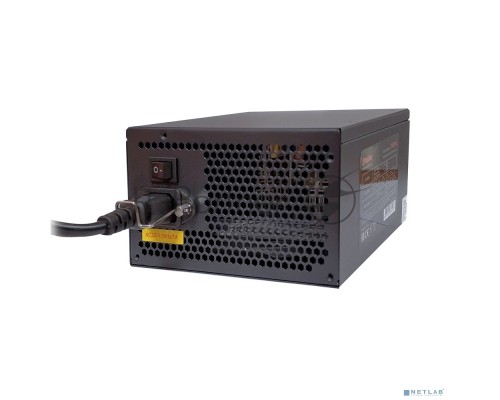 Блок питания 500W Exegate XP500, ATX, SC, black, 12cm fan, 24p+4p, 6/8p PCI-E, 3*SATA, 2*IDE, FDD + кабель 220V с защитой от выдергивания
