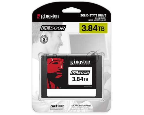 Твердотельный накопитель Kingston 3840GB SSDNow DC500R (Read-Centric) SATA 3 2.5 (7mm height) 3D TLC