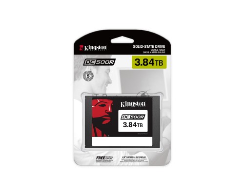Твердотельный накопитель Kingston 3840GB SSDNow DC500R (Read-Centric) SATA 3 2.5 (7mm height) 3D TLC