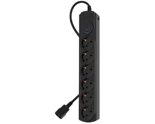 [Сетевые фильтры] Ippon Сетевой фильтр BK-6-UPS-1.8-10-B 1.8м (6 розеток) черный (коробка) (1804672)